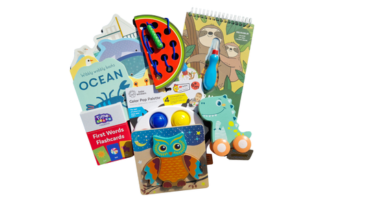 Playful Journeys Pack for boys age 1-2 featuring safe early learning activities and developmental play materials
